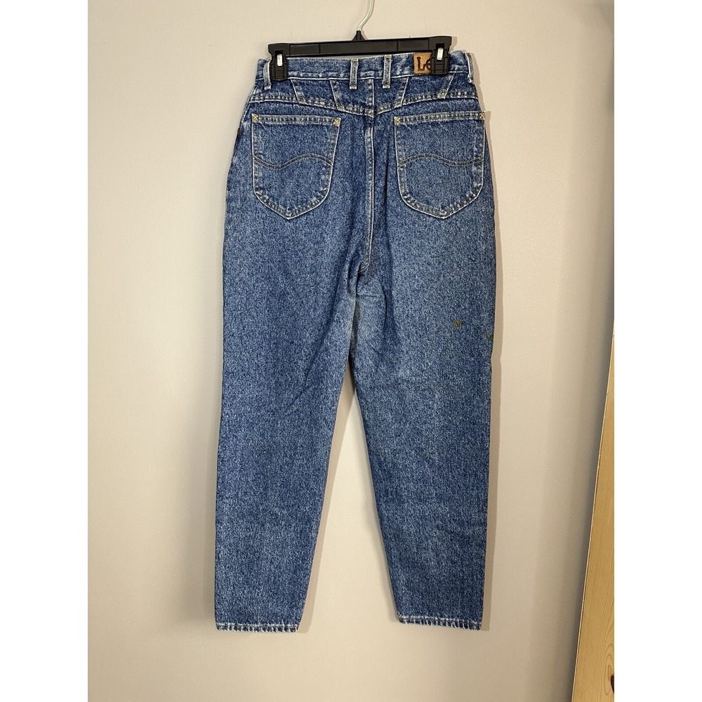 Vintage 90s Lee Jeans Women's Size 6 High Waist Mom Tapered Denim *See Meas - Picture 12 of 14
